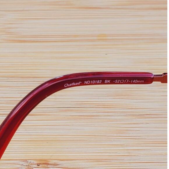 Charmant Nodoka Eyeglasses Rectangular Half Frame ND10182 BK 52 17 140 - Picture 7 of 8